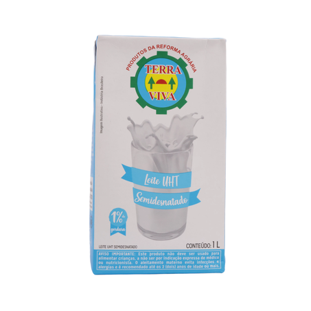 LEITE LONGA VIDA TERRA VIVA SEMIDESNATADO 1L 360-59