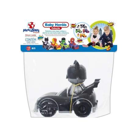 BABY HEROIS COLECÃO-MORCEGO 1 PEÇA MERCOTOYS 