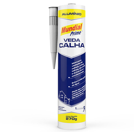 Veda-calha Mundial 300ml/ 270g - Alumínio
