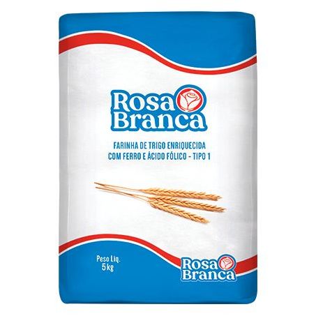 FARINHA DE TRIGO TRADICIONAL TIPO 1 5KG ROSA BRANCA