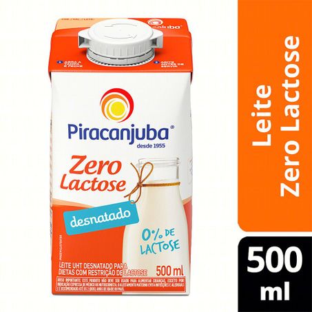 LEITE UHT DESNATADO ZERO LACTOSE PIRACANJUBA