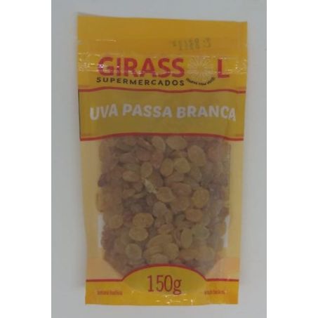 UVA PASSA GIRASSOL BRANCA S/CAROCO 150G