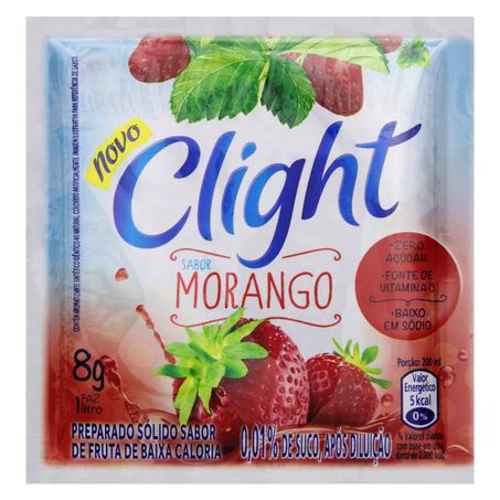 REFRESCO EM PÓ MORANGO ZERO AÇÚCAR CLIGHT