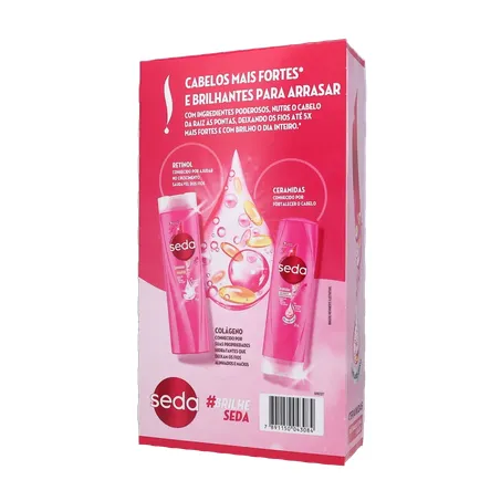 Kit Shampoo + Condicionador Seda Ceramidas Caixa com 2un - 650ml 360-20