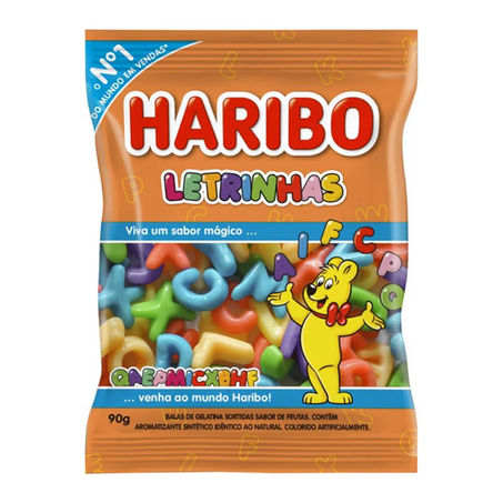 BALAS DE GELATINA LETRINHAS HARIBO