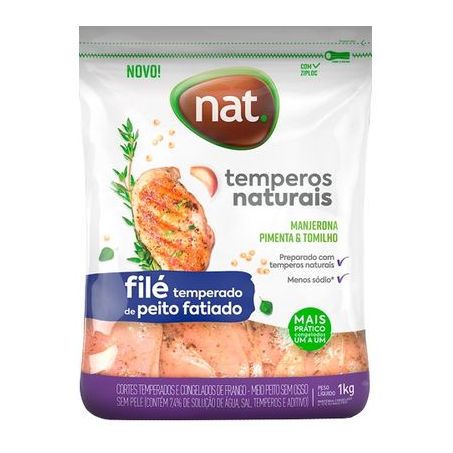 FILÉ DE PEITO NAT 1KG TEMPERADO