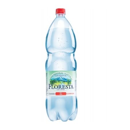 Água Mineral com Gás Floresta Embalagemitros 2LT