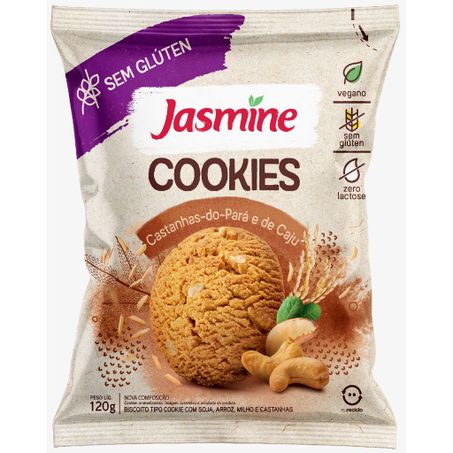 Cookies jasmine s/glut 120g castanh/caju