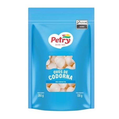 Ovos de Codorna em Conserva Petry Sachê 130g
