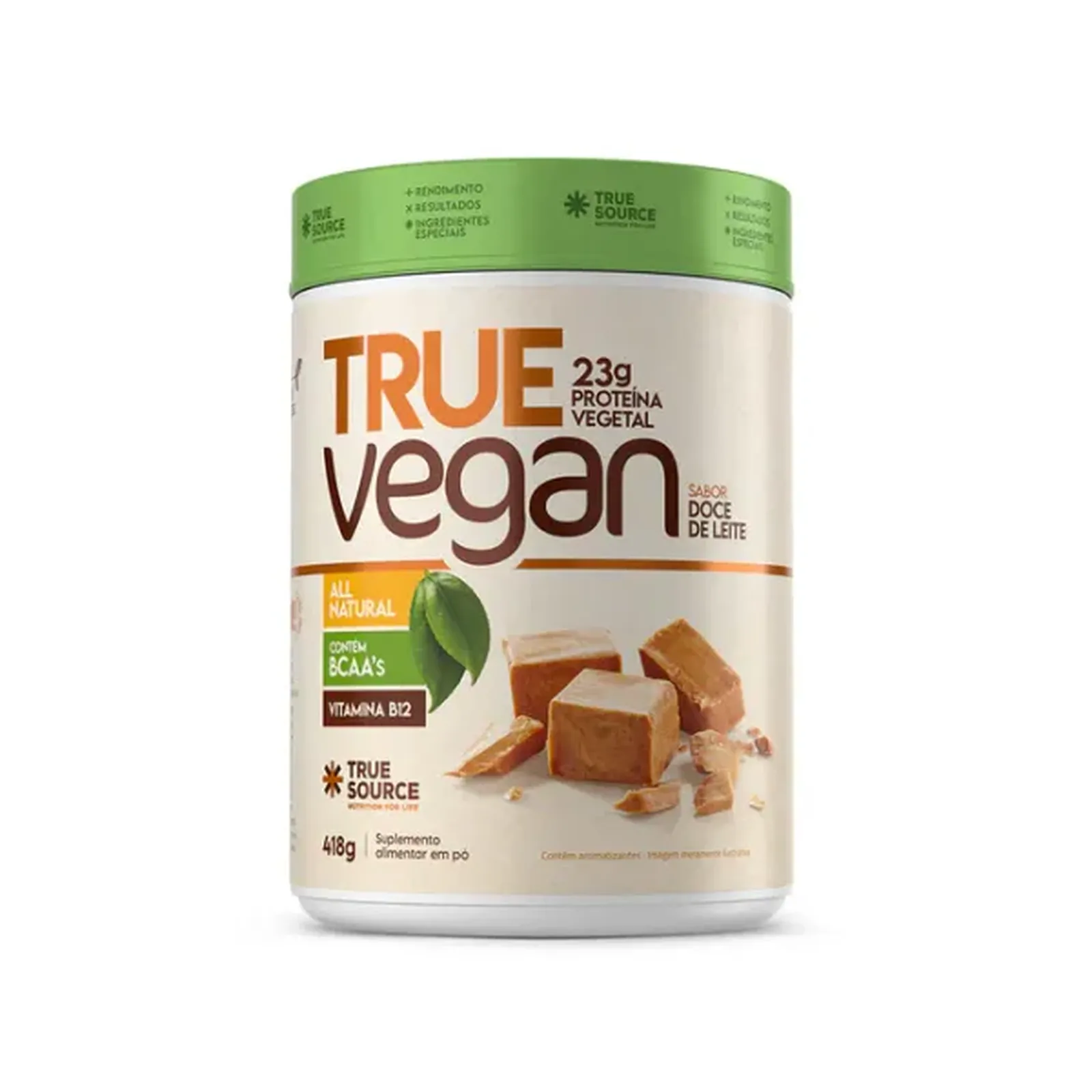 TRUE VEGAN ISOLADO DOCE DE LEITE 418G- TRUE SOURCE