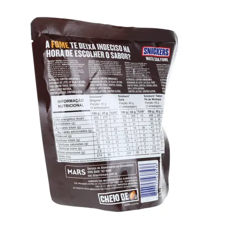 Chocolate Snickers Variedades Pacote 171g 
  360-15