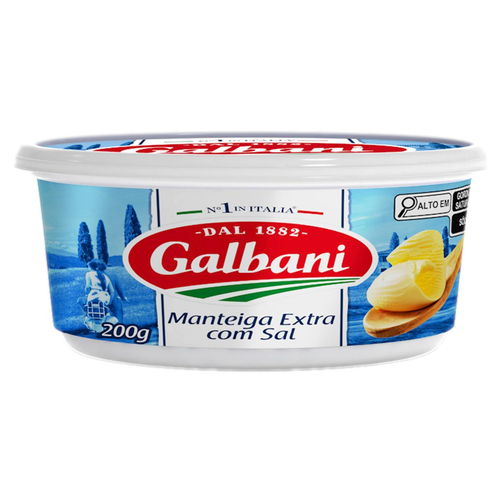 Manteiga Galbani 200g - Com Sal - Pote
