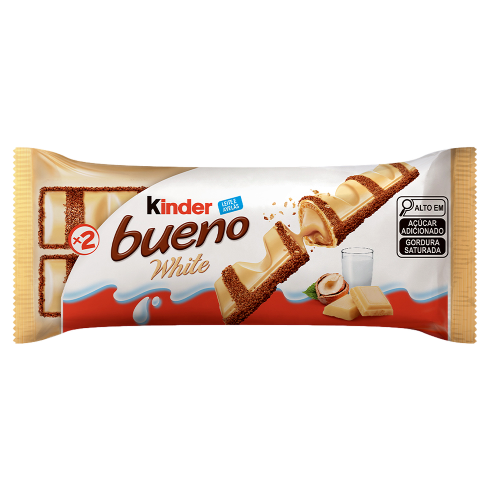 Kinder bueno white chocolate branco 2 unis 39g
