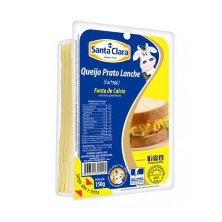 Queijo Prato Santa Clara 150g Fatiado