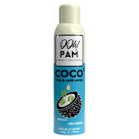 Óleo de Coco Spray OOH!PAM TCM e Café Verde 170ml
