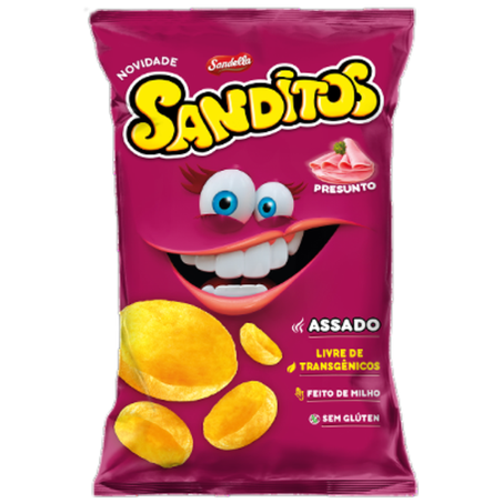 SALGADINHO SANDITOS ARGOLA 140G PRESUNTO