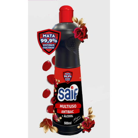 Limpador saif 500ml squeeze multiuso antibac magia sedução