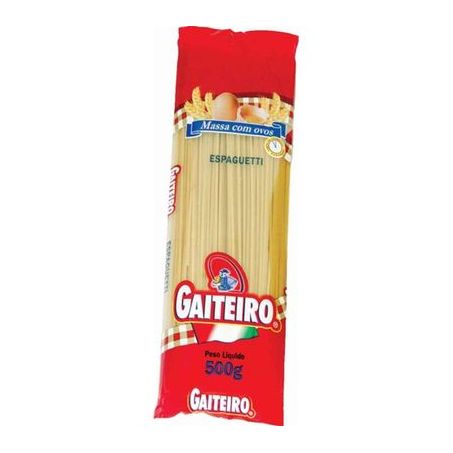 Massa caseira gaiteiro espaguete n1 400g.
