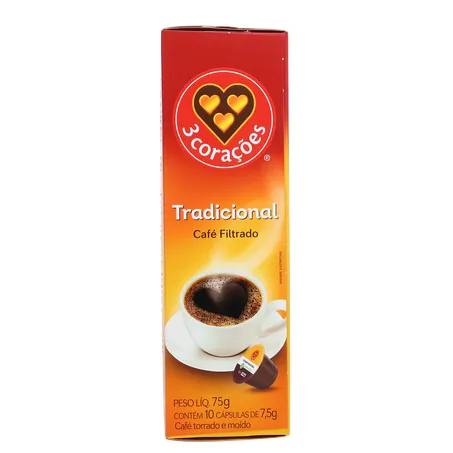 CAFÉ CÁPSULAS TRES FILTRADO CLÁSSICO C/10 UN 360-2