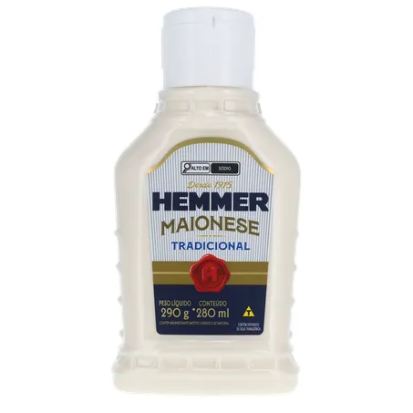 Maionese Hemmer Tradicional Squeeze 280ml