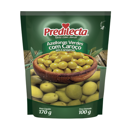 AZEITONA VERDE PREDILECTA 100G SC