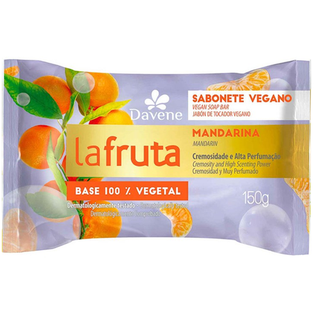 SABONETE DAVENE LA FRUTA MANDARINA 150G