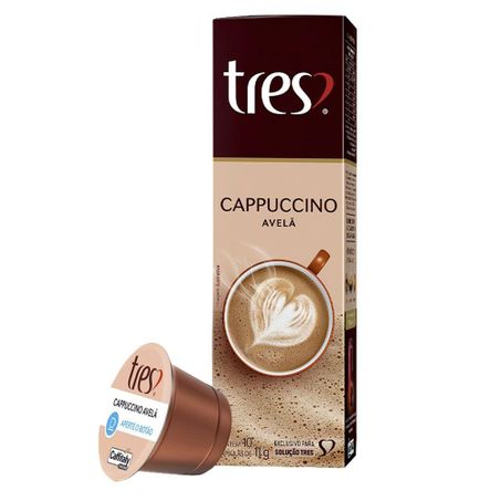Cápsula 3 corações 10un cappuccino avelã