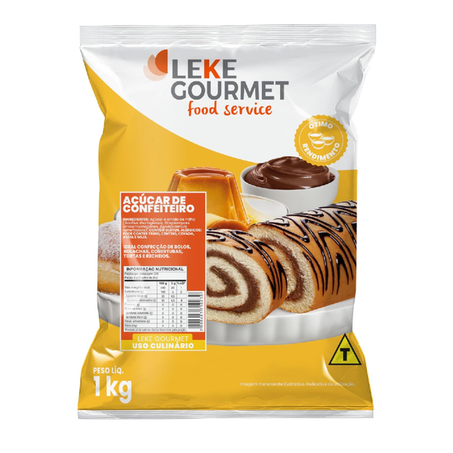 AÇÚCAR CONFEITEIRO LEKE GOURMET 1KG