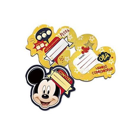 Convite aniversario mickey clas.r276 c-8