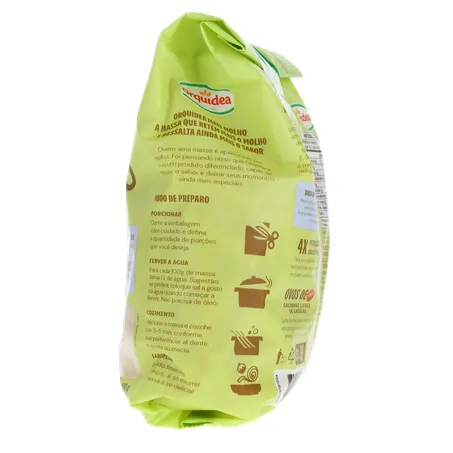 Macarrão de Sêmola Orquídea Parafuso Furadinho com Ovos Pacote 400gr 360-10