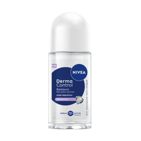 DESOD ROLLON FEM DERMA NIVEA 50ML CONTROL RESTAUR