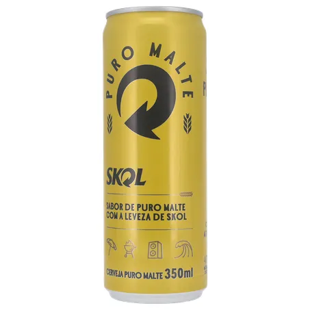 Cerveja Lager Skol American Premium Puro Malte Lata 350ml 360-1