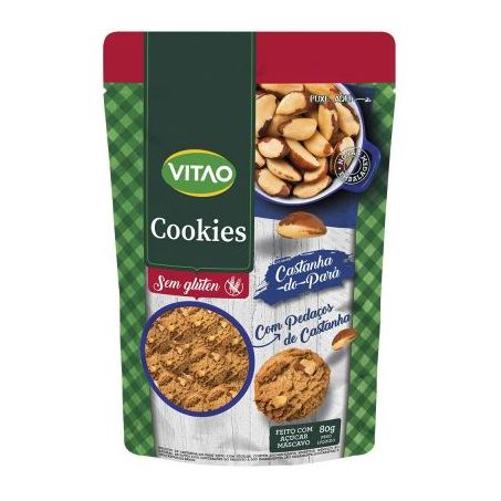 COOKIES S/GLUTEN CASTANHA DO PARA 120G - VITAO
