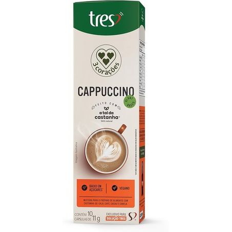 CAPSULA 3CORACOES CAPPUCCI VEGETAL 110G