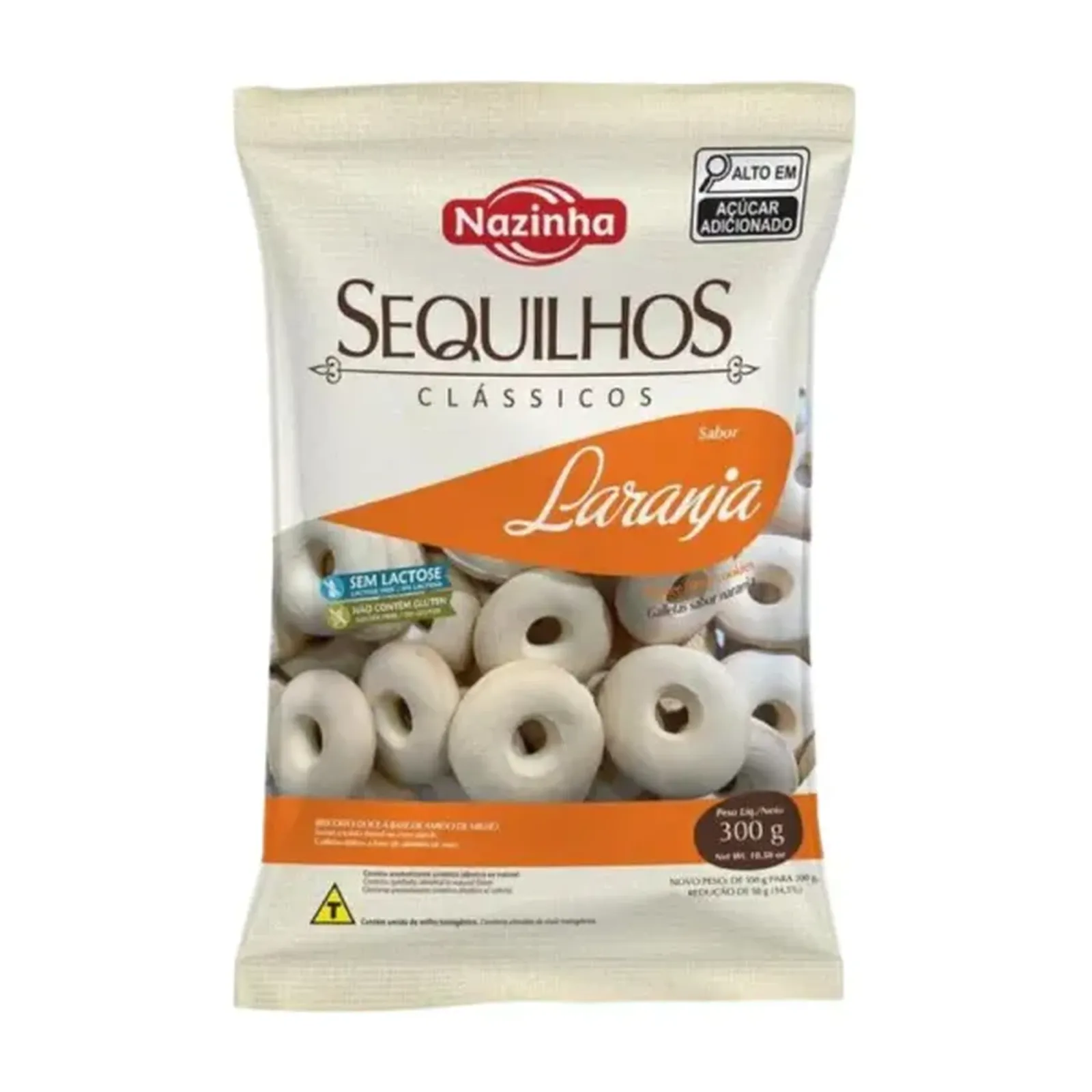 Sequilhos de Laranja Nazinha 300g