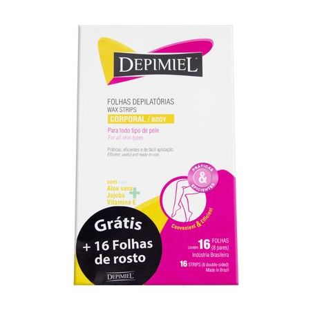 Folhas prontas corporal depimiel c/16