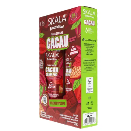 Kit Skala Cacau Cacau Shampoo 325ml Condicionador 200ml 
  360-5