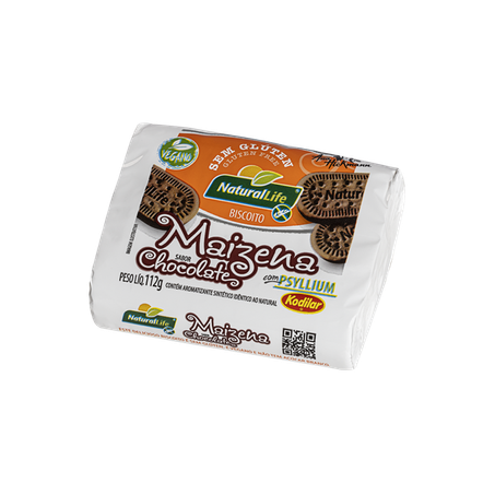 Biscoito Maizena Sabor Chocolate Vegano 112g 360-1