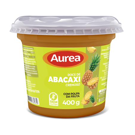 Doce cremoso abacaxi áurea
