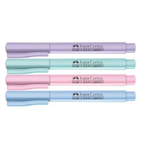 Escolar destaca texto faber ton pastel un