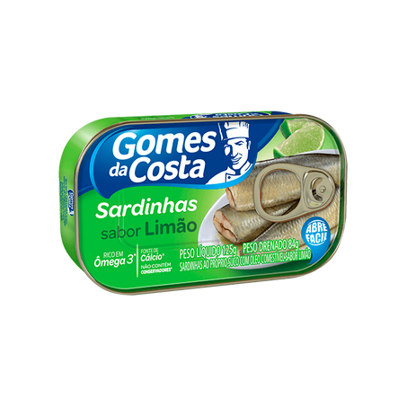 Sardinha gomes da costa com limão 125g