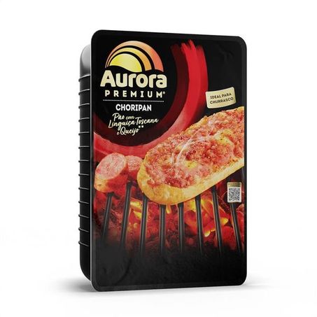 PAO C/ LINGUICA E QUEIJO 400G AURORA