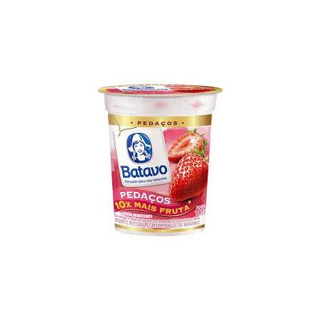 IOGURTE  BATAVO MORANGO  COM PEDACOS DE FRUTA 100G