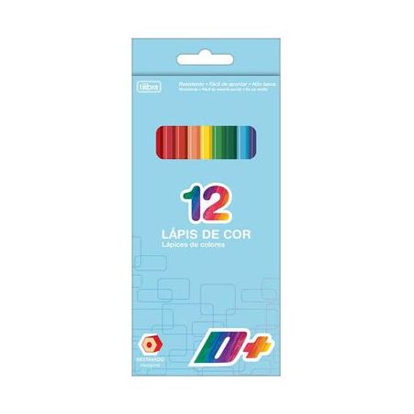 Lapis de cor tilibra d+ sextavado com 12 un
