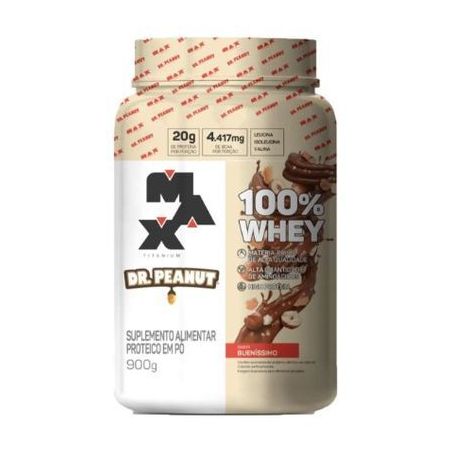 WHEY 100% DR PEUNUT MAX TIT PT 900G BUENISSIMO