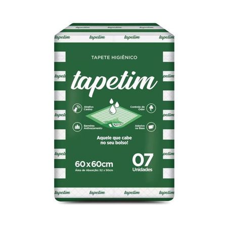 TAPETE HIGIENICO TAPETIM 60X60 C/7UN
