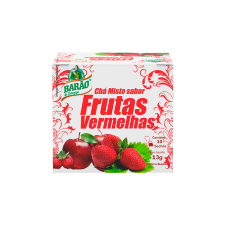 Chá barão frutas vermelha 13g