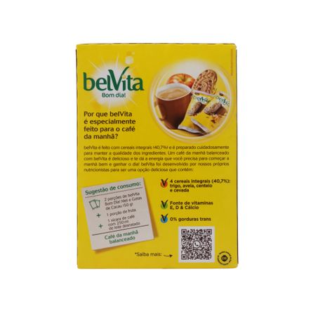 Biscoito Integral Belvita Mel/Cacau 75g 360-30