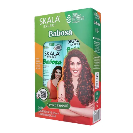 Kit Skala Babosa Shampoo 325ml e Condicionador 325ml 
  360-3