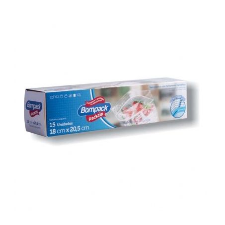 Packzip bompack plastico fech 18x20 15un